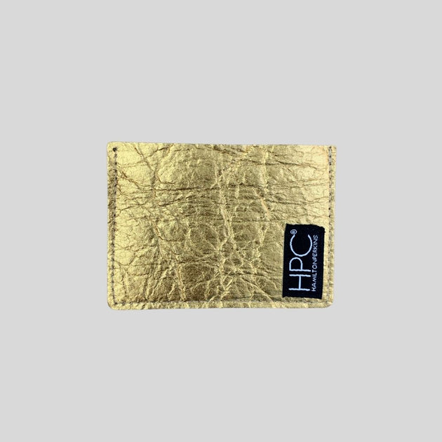 Earth Cardholder, Gold Pinatex (Limited Edition)