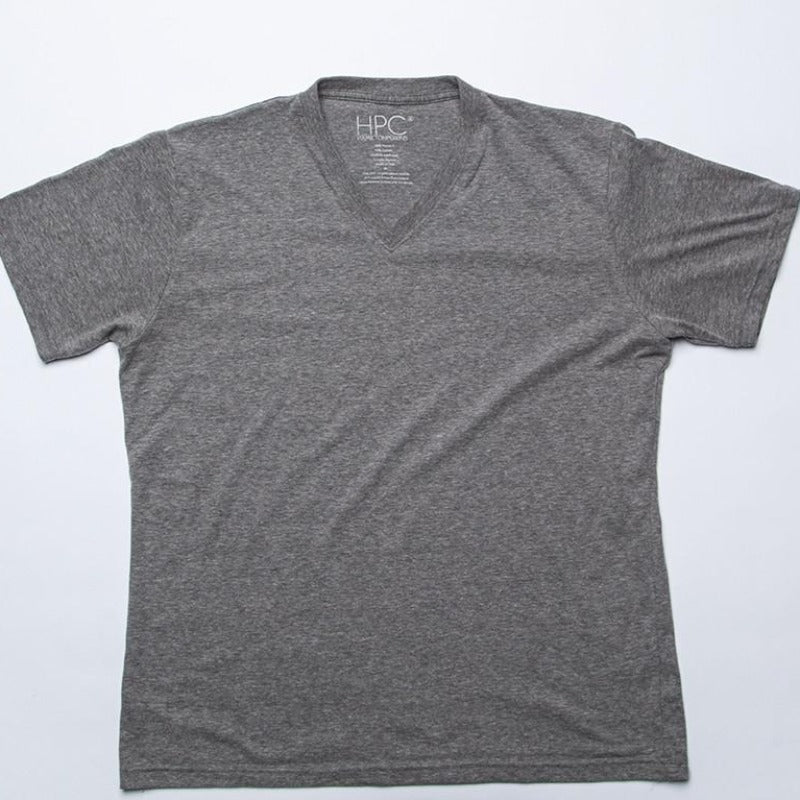 Earth V-Neck T-Shirt, Gray - Hamilton Perkins Collection