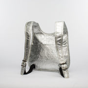 Silver - Pinatex - Pineapple - Backpack - Hamilton Perkins Collection - Earth Bag Slim - Back - Sustainability