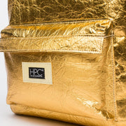 Gold - Pinatex - Pineapple - Backpack - Hamilton Perkins Collection - Earth Bag Standard - Close Up - Sustainability