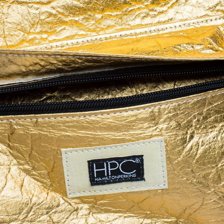 Gold - Pinatex - Pineapple - Backpack - Hamilton Perkins Collection - Earth Bag Standard - Close Up