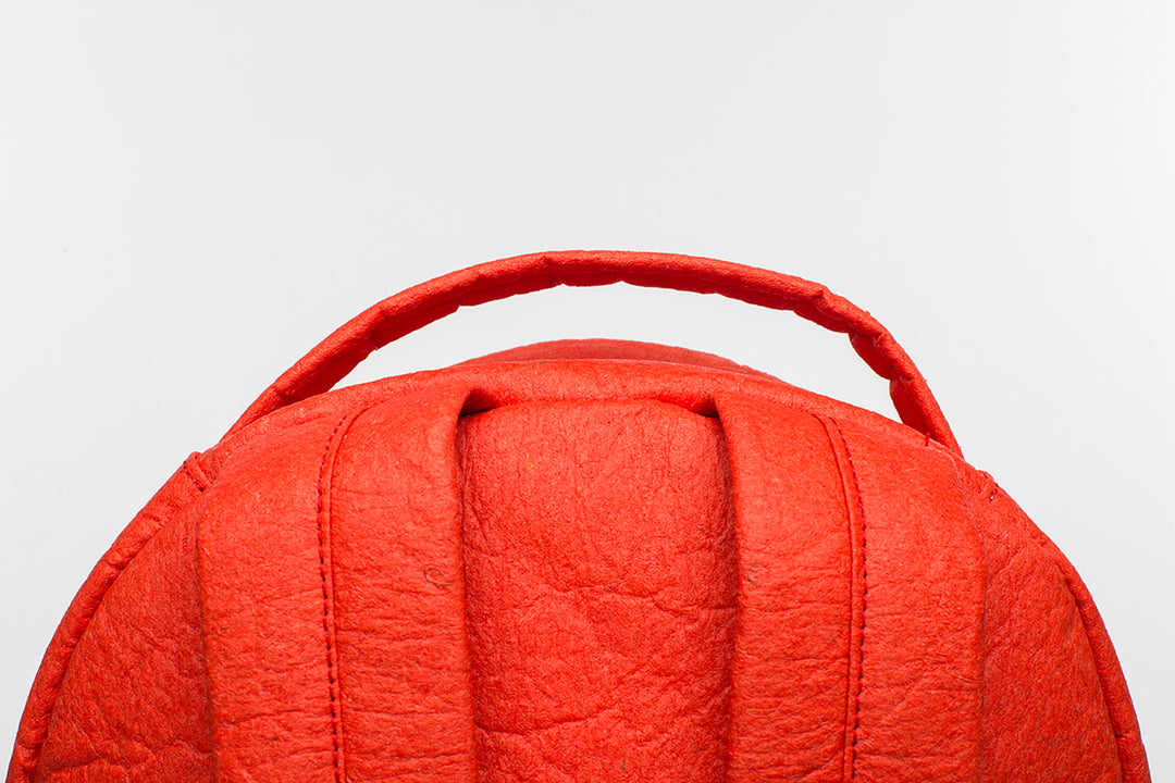 hamilton mini backpack Earth Bag Standard, Red Pinatex (Upcycled Billboard Bags)