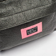 Black - Pinatex - Pineapple - Backpack - Hamilton Perkins Collection - Earth Bag Standard - Close Up - Sustainability