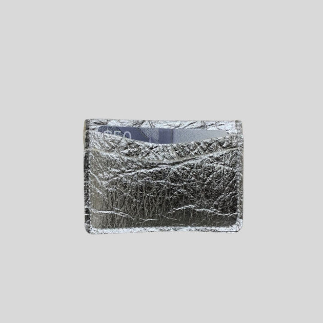Earth Cardholder, Silver Pinatex (Limited Edition)